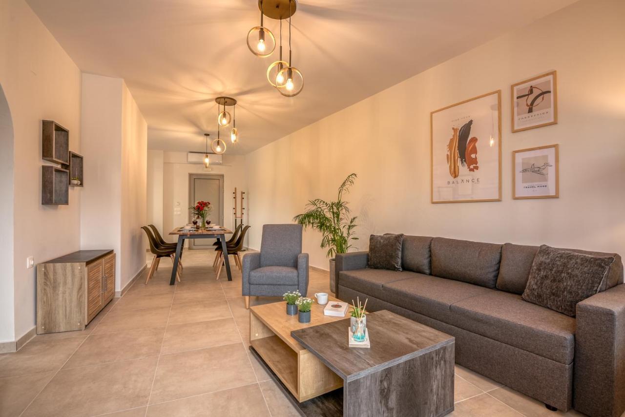 Romanza Kavros Lägenhet Paralia Kourna Exteriör bild