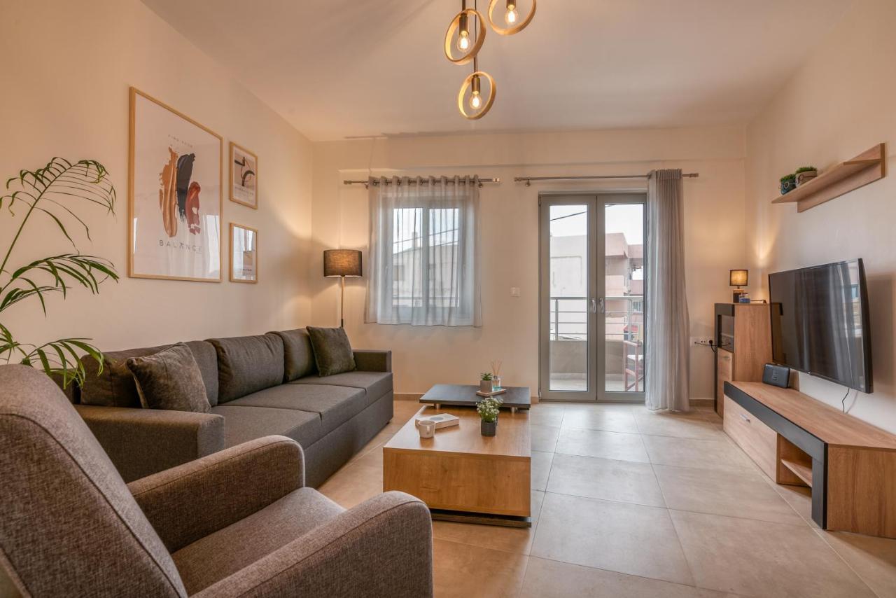 Romanza Kavros Lägenhet Paralia Kourna Exteriör bild